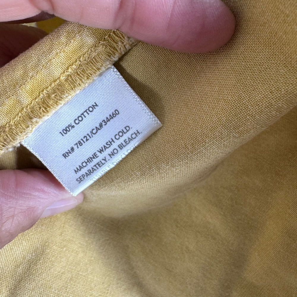 Eileen Fisher super soft lemony yellow cotton jacket Large - Picture 6 of 7